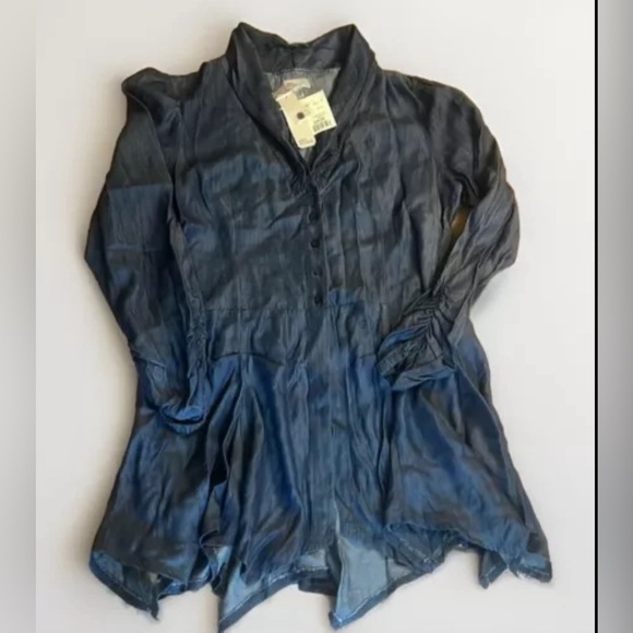 NWT 100% Tencel denim style long shirt - Picture 1 of 11